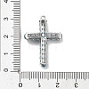 Rack Plating Brass Micro Pave Cubic Zirconia Pendants X-KK-Q786-04P-3