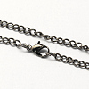 Vintage Iron Twisted Chain Necklace Making for Pocket Watches Design LS-CH-R062-B-1