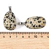 Natural Dalmatian Jasper Tumbled Stone Pendants GG-K002-06L-3