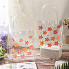 Rectangle Transparent Printed PVC Plastic Gift Tote Bags ABAG-TADJ0002-002B-5