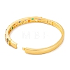 Brass Pave Colorful Cubic Zirconia Hinged Bangles for Women BJEW-S147-33G-B-3
