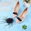 3Pcs Mink & Iron Shoe Buckle Clips HJEW-WR00057-4