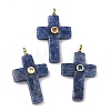 Natural Sodalite Pendants X-G-B180-01G-09-1