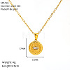 304 Stainless Steel Crystal Rhinestone Pendant Necklaces for Women WG07512-05-1