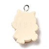 Opaque Resin Pendants X-RESI-C037-02B-2