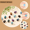 36Pcs 6 Colors Resin Beads RESI-CA0001-37-5