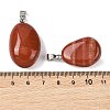 Natural Red Jasper Tumbled Stone Pendants GG-K002-06C-3