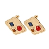 304 Stainless Steel Rhinestone Stud Earrings SA-CBAF6AD-26G-A-4