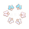 Light Gold Plated Alloy Enamel Charms PALLOY-CJ0007-05-2