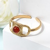 304 Stainless Steel Cuff Open Rings RJEW-F213-01G-08-5