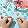 140Pcs 14 Styles Frosted Acrylic Beads MACR-YW0003-02-5