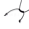 Adjustable Non-magnetic Synthetic Hematite Necklaces NJEW-JN02704-01-4