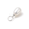 Natural Cultured Freshwater Pearl Rice Charms PALLOY-JF04821-5