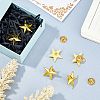 6Pcs Star Alloy Lapel Pin Backs for Backpack Clothes JEWB-FH0003-07A-4