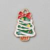 Christmas Alloy Enamel Pendants FIND-CJC0012-140D-1