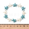 Synthetic Turquoise & Non-magnetic Hematite Beads Stretch Bracelets for Women Men BJEW-JB13728-01-3