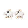 304 Stainless Steel Enamel Pendants STAS-Z193-12G-02A-1