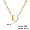 201 Stainless Steel Initial Pendant Necklaces FS-WG78A3B-21-1