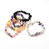 Natural & Synthetic Mixed Gemstone Stretch Bracelet for Men Women BJEW-JB06706-1