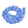 Frosted Handmade Lampwork Beads Strands LAMP-Q041-06A-2