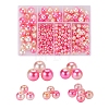 497Pcs 5 Style Rainbow ABS Plastic Imitation Pearl Beads OACR-YW0001-07D-1
