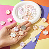 24Pcs 4 Colors Resin Pendants PALLOY-TAC0303-6