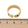 304 Stainless Steel Adjustable Cuff Rings RJEW-Q015-01G-C-3