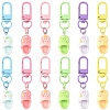 12Pcs 6 Colors Resin Shoes Pendant Decorations HJEW-YW00238-1
