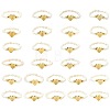 Natural Freshwater Pearl & 304 Stainless Steel Bead Finger Rings RJEW-FS00001-05-2
