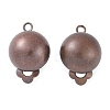 Brass Earring Findings KK-E031-R-NF-2