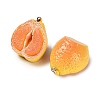 Opaque Resin Imitation Fruit Pendants RESI-H045-01B-01-2