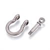 Alloy D-Ring Anchor Shackle Clasps PALLOY-P128-02AS-2