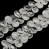 Teardrop Natural Quartz Crystal Pendant Beads Strands G-R307-07-1