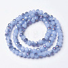 Electroplate Glass Beads Strands EGLA-A034-J6mm-F06-2