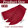 Solid Color Polyester Silk Scarf for Women Girls AJEW-WH20019-164D-2