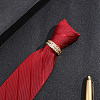 Brass Pave Clear Cubic Zirconia Tie Clips AJEW-WH20020-700G-4