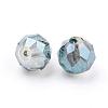 Electroplate Glass Beads Strands EGLA-J015-10mm-WLS10-2