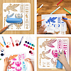 PET Hollow Out Drawing Painting Stencils DIY-WH0405-0042-4