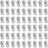 400Pcs CCB Plastic Tube Bails CCB-SC0001-28P-7