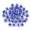 Luminous Handmade Foil Glass Beads LAMP-P020-01A-08-2