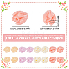 200Pcs 4 Colors Dyed Synthetic Coral Beads CORA-SP0001-22-2