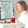 Crocodile Pattern PU Leather Mini Lipstick Makeup Pouch with Mirror AJEW-WH0314-228B-7
