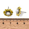 Brass Enamel Stud Earrings KK-CBA8324-27P-02-5