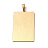 201 Stainless Steel Pendant STAS-B033-01G-18-2