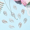 15Pcs 3 Colors 304 Stainless Steel Connector Charms STAS-YW0011-28-4
