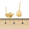 Brass Stud Earring Findings KK-Z099-03G-4