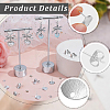 20Pcs Flat Round Brass Stud Earring Findings KK-BBC0028-25-6