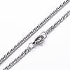304 Stainless Steel Curb Chain Necklaces NJEW-P147-03P-3