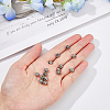 150Pcs 10 Style Zinc Alloy Beads FIND-DC0003-67-5