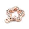 925 Sterling Silver Micro Pave Clear Cubic Zirconia Charms STER-A034-02B-RG-2